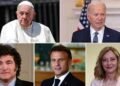Javier Milei saludó al papa Francisco y a Joe Biden en el inicio de su agenda en el G7