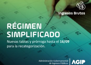 RÉGIMEN SIMPLIFICADO DE INGRESOS BRUTOS Nuevas escalas y extensión del plazo para realizar la recategorización.