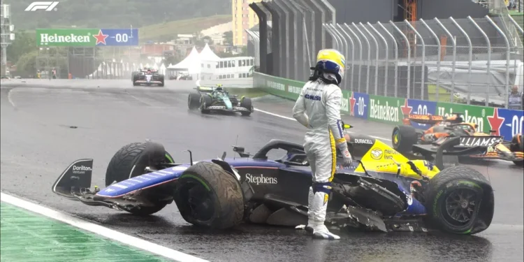 Alex Albon y Franco Colapinto, un domingo para el olvido, tras los impactantes accidentes en el Gran Premio de Brasil