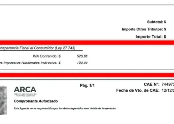 La Agencia de Recaudación y Control Aduanero (ARCA) actualizó las facturas con el IVA discriminado a partir de 2025