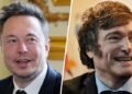 Javier Milei defendió al empresario Elon Musk tras haber sido acusado de realizar el saludo nazi