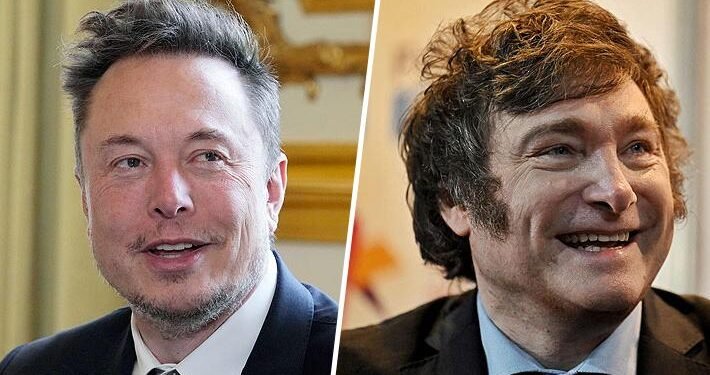 Javier Milei defendió al empresario Elon Musk tras haber sido acusado de realizar el saludo nazi