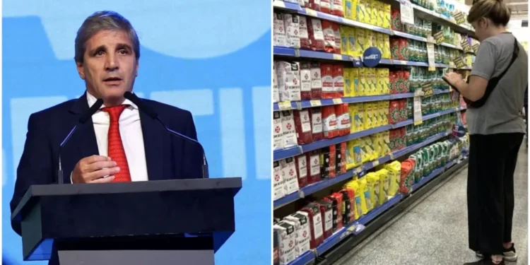 El ministro de Economía, Luis Caputo, anticipó que la inflación de enero sería del 2,3%