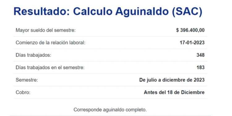 Tu aguinaldo al detalle