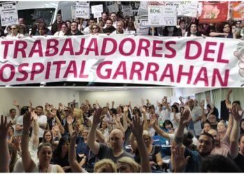 Salarios de residentes: movilización en el Garrahan