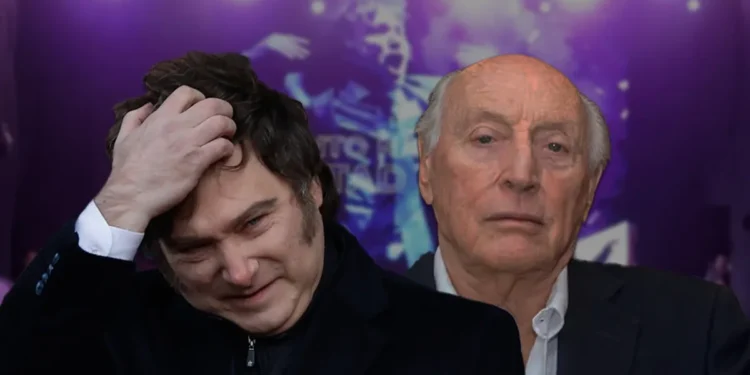 Milei recibió fondos de Suizo Argentina para su acto.