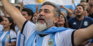El apasionado hincha de la albiceleste en Chicago: “Cada partido es una fiesta celeste y blanca”