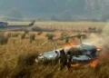 Un helicóptero destinado a la lucha contra incendios se desplomó en San Juan: fallecieron los siete ocupantes