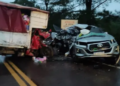 Accidente fatal en ruta 14: dos muertos y dos heridos en choque con camión bitren