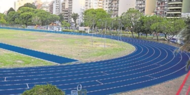 Comienza la transformación de la pista de atletismo en el Parque Chacabuco