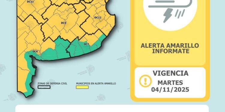Alerta naranja en Buenos Aires y otras provincias por intensas tormentas y posibles granizadas